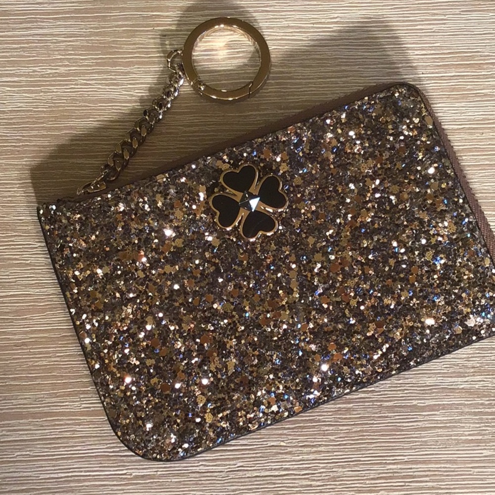 Kate spade rock glitter key chain